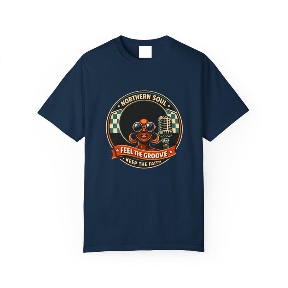 Northern Soul Feel The Groove Graphic T-shirt Navy
